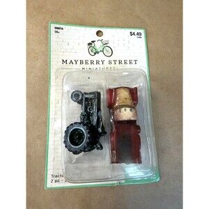 Mayberry Street Miniatures 2-Piece Tractor Set, Crafts & Diorama Decor NOS